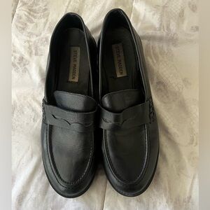 Steve Madden Black Women's Platform Loafers